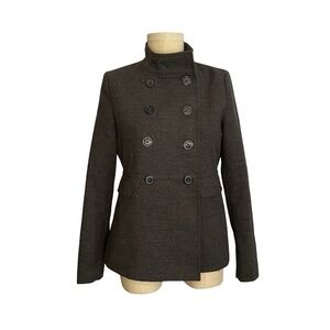 Old Navy Charcoal Grey Pea Coat Size Small, Ladies Winter Peacoat